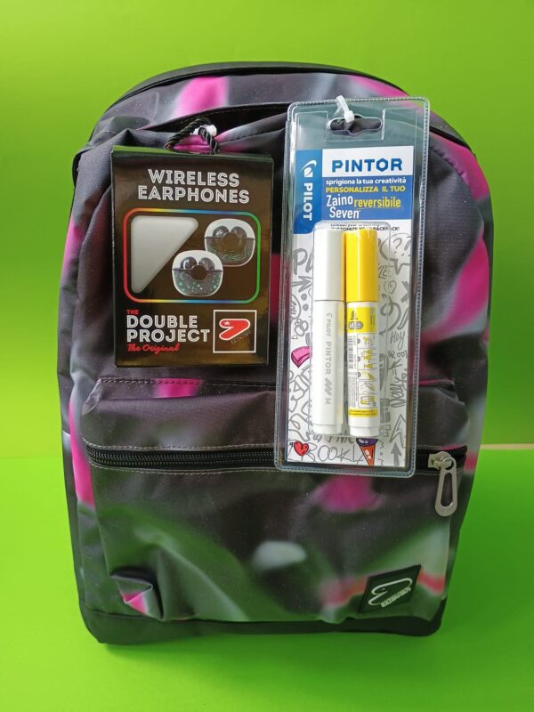 Zaino Scuola SEVEN EXTRA FITKeep Flag, Rosa, Scuola e Tempo Libero